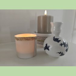 Lysestage - brun kant