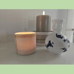 Lysestage - lyserd kant