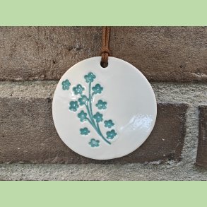 Platte - bl� blomst