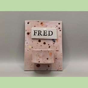 V�glysestage - FRED - Rosa med gnisteeffekt