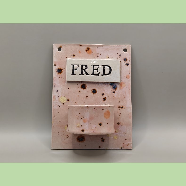 V�glysestage - FRED - Rosa med gnisteeffekt