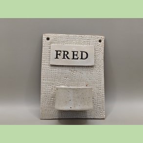 V�glysestage - FRED - Ruflet overflade - Sandfarvet