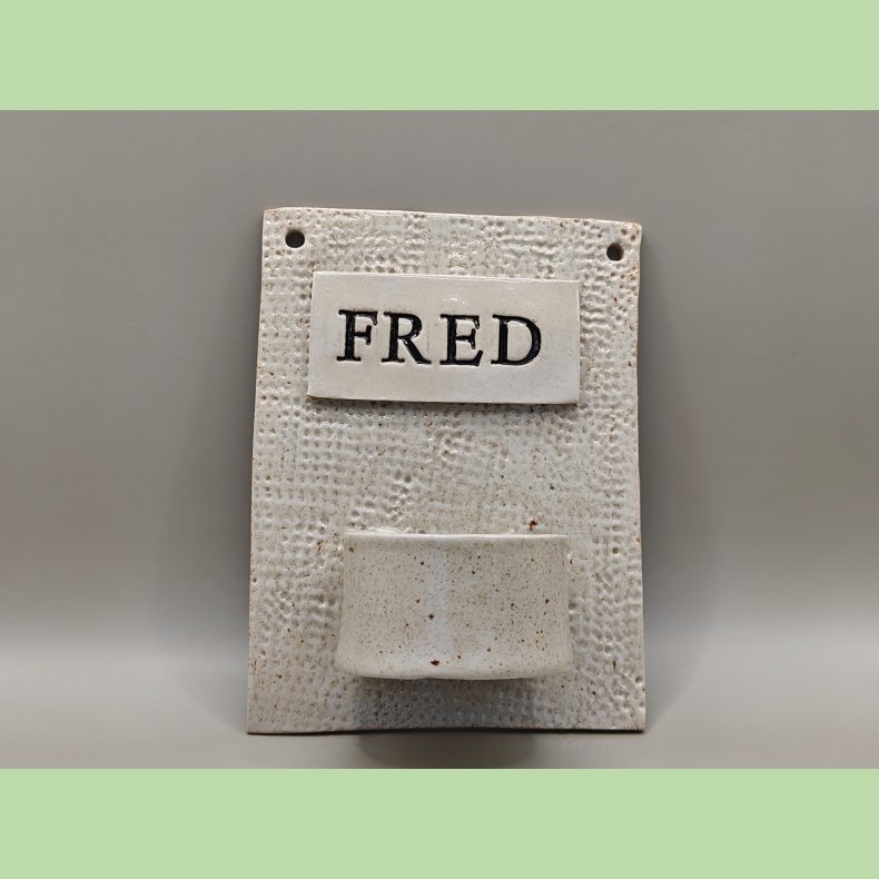 V�glysestage - FRED - Ruflet overflade - Sandfarvet