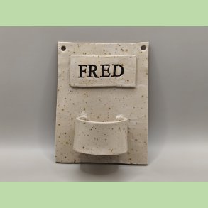 V�glysestage - FRED - Sandfarvet med prikker