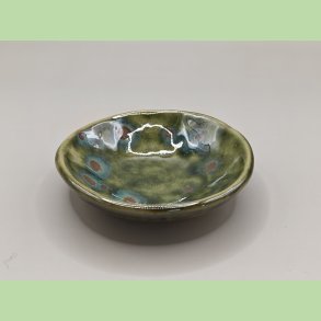 Lille sk�l - Oliven gr�n med gnister