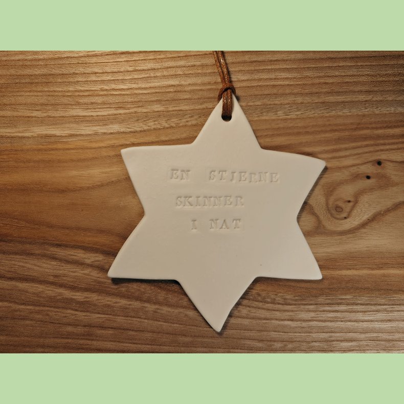 Stort porcel�nsstjerne