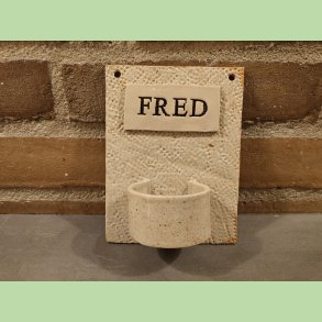 V�glysestage - FRED - Ruflet overflade - Sandfarvet